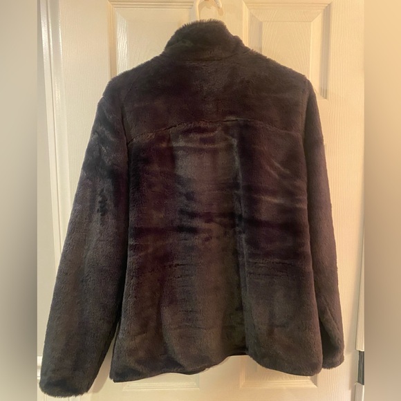 Columbia Black Sherpa Zip Up Jacket - Picture 3 of 3